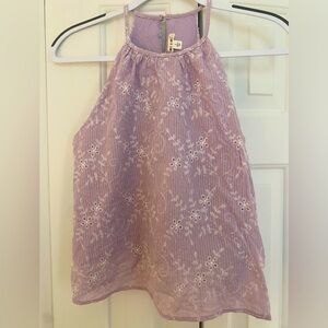 Sz Sm Francesca’s Cute Lilac Top